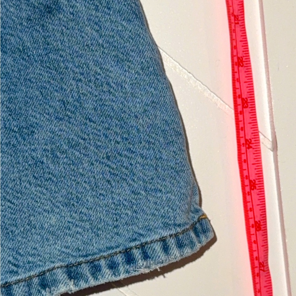 So cute! ZARA durable denim shirt jean henley button up mini dress 8 kids girls - Picture 6 of 9